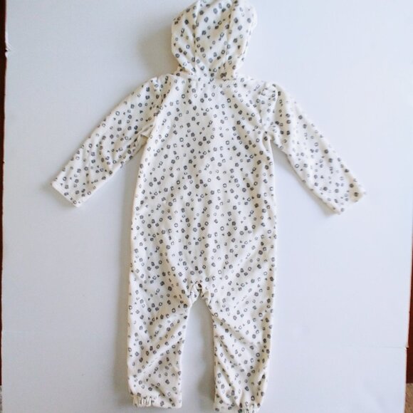 Carter's Child of Mine Fleece Hooded Cheetah Jumpsuit 24 Months - Picture 7 of 7